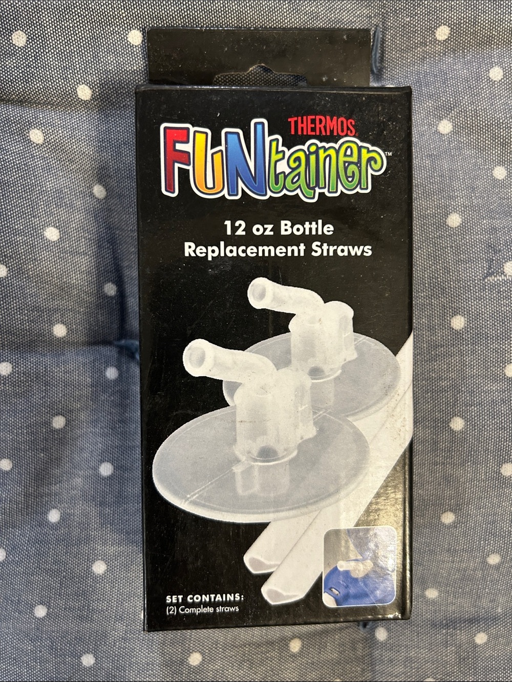 🆕Thermos FUNtainer Replacement Straws - Clear